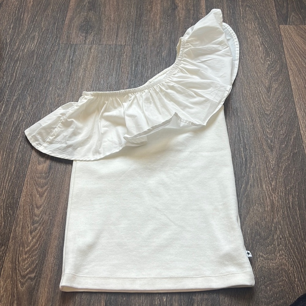 Molo white Ruffle Top - Picture 1 of 3